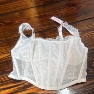 Victoria's Secret White Lace Corset